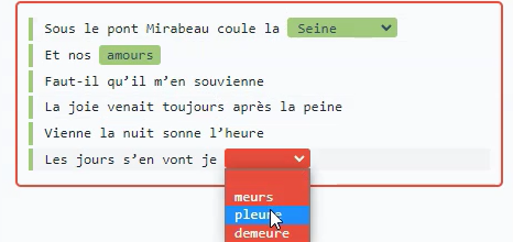 Créer des exercises à trous en ligne avec Txt Puzzle, ou hors ligne au sein de Word avec Studys Adaptateur