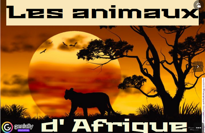 LES ANIMAUX D AFRIQUE: tout sur un Genially