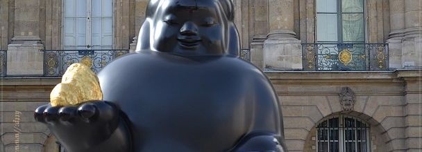 « Landscape in Heaven » (« Paysage au Paradis ») et « Clear Soul » (« Âme pure ») de l'artiste taïwanais Li Chen, Place Vendôme, Paris 1er