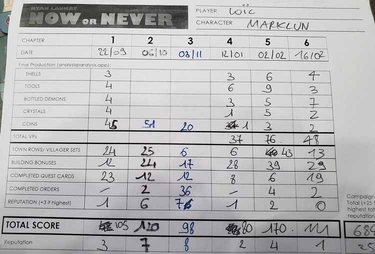 Now or Never (ma campagne)