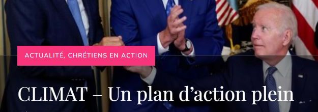 CLIMAT – Un plan d’action plein de promesses - USA