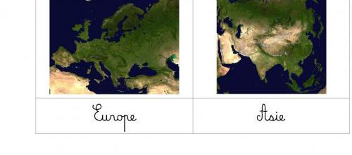 Les continents : version satellite 