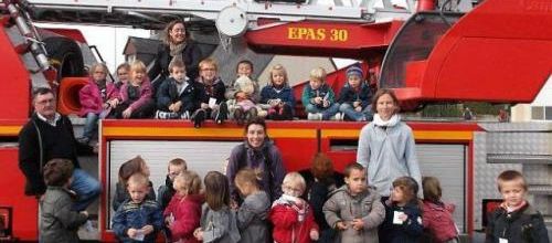 Visite de la caserne des pompiers
