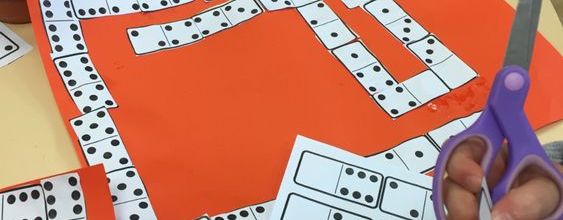 Idée Pinterest : Réinvestir le jeu des dominos sur papier