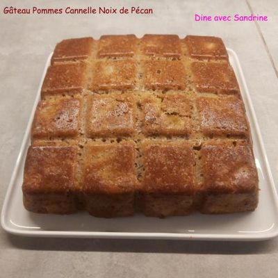 Un Gâteau aux Pommes, Cannelle et Noix de Pécan