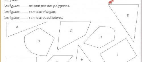 Polygones CE1 (méthode Picbille)