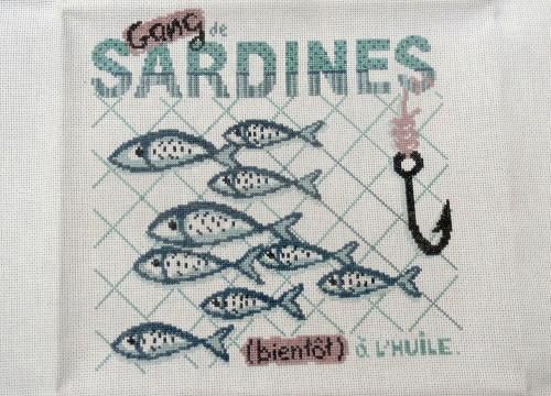 les sardines brodées