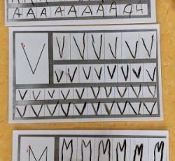 Je m'entraine à écrire les lettres MAJUSCULES