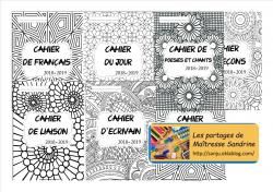 Pages de garde à colorier