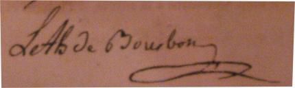 La seconde signature du duc d'Enghien.