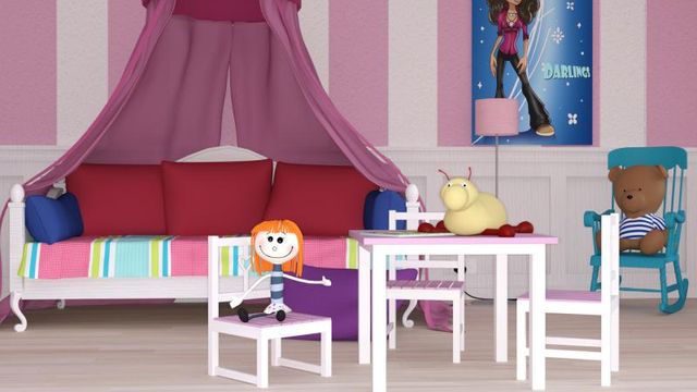 Fond pour chambre de fillette (Dazstudio)