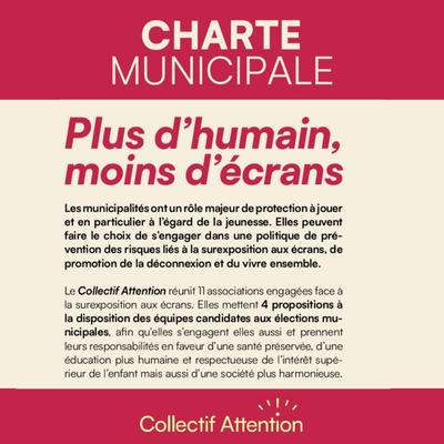 Plus d’humain, moins d’écrans !