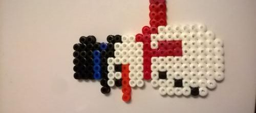 L'objet de Noël : le bonhomme de neige en perles à repasser.