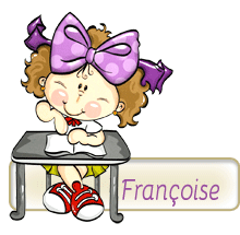 616B écolière signature, blinkie,gif animé