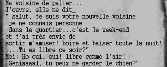 Ma voisine de palier