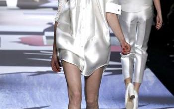 mode fashion white skirt dress trousers victor &amp; rolf