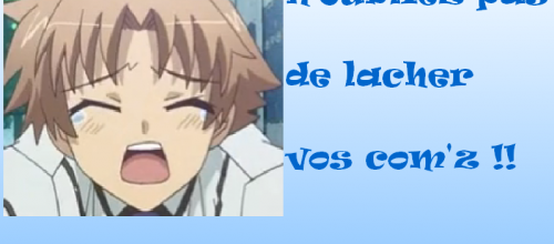 Lachez des comz