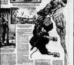 The Tennessean from Nashville, Tennessee, page 55, " On the treasure trail of the Wicked old pirate " dimanche 10 mars 1940.(By  Wilkins T. Harold)