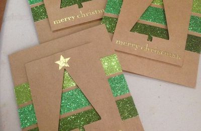 Idée marché de noël : "Cartes Merry Christmas"