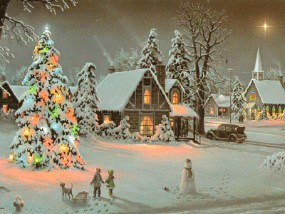 Beaux paysages de Noel 