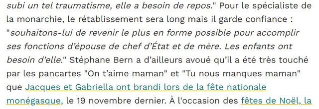 Infos pour Berthe, article lèche botte de S Bern ( novembre 2021)