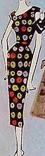 Vintage Barbie : Apple Print Sheath 