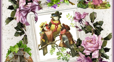 FLEURS OISEAUX FILLETTE
