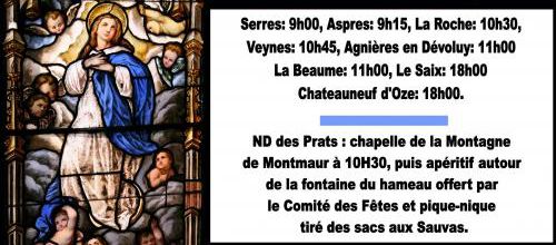 Assomption Jeudi 15 Août 2013