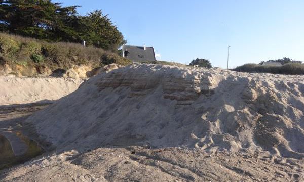 L'érosion de l'hiver sur la plage du Nabé !