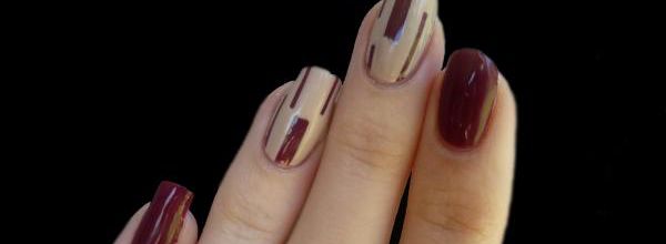 Nail Art inspiration code-barres très simple