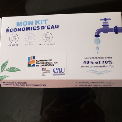 Economie d'EAU : la ville nous procure le KIT