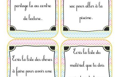 Atelier pour le centre d'écriture: Ecrire une liste 
