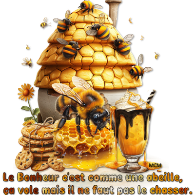 Créations avec citation abeille