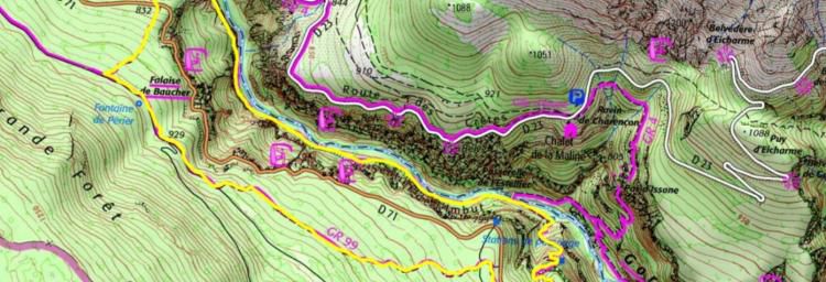 Verdon, le sentier de l'Imbut et le sentier Vidal