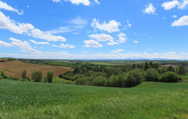 Vue à Salles sur L'Hers dans l'Aude