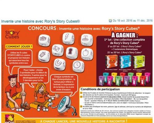 Concours Rory's Story Cubes