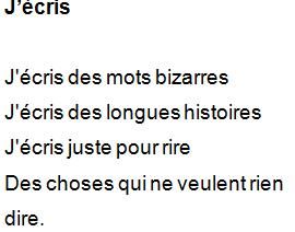 J'écris à la manière de...