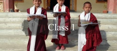 L'école Monastique des enfants mones de Phunthsok Tcheuling   Kathmandu Népal 