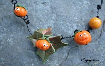 collier citrouilles