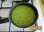 Moelleux au bacon et petits pois