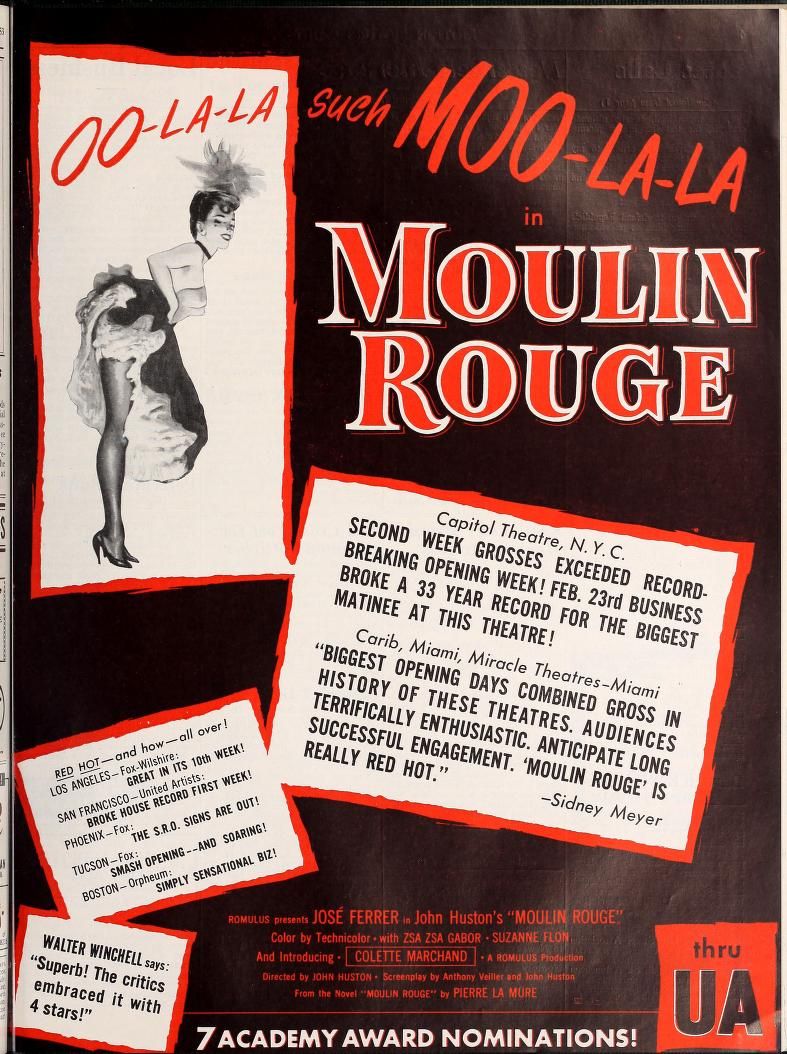 MOULIN ROUGE BOX OFFICE JOHN HUSTON 1952