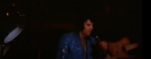 Footage Of ELVIS PRESLEY On Stage Singing HOUND DOG In 1972