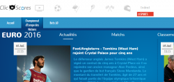 ClicnScores : news de football à suivre