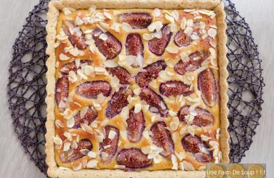 Tarte aux figues, polenta et fleur d'oranger