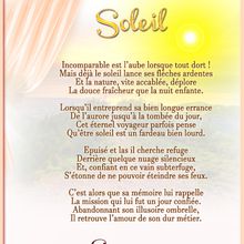 Soleil, poésie de Sissi