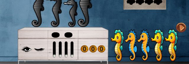 8B Playful seahorse escape adventure soluce