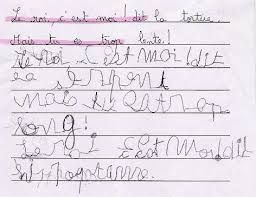 GS : Écriture cursive (difficultés)