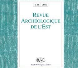 Parution d'un article dans la Revue archéologique de l'Est de 2016