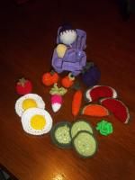 Crochets mini fruits et légumes 