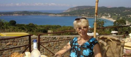 Jacqueline en Corse en 2006